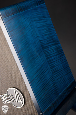 Taylor Custom #41 C17e Grand Pacific Living Jewels & Matching Circa 74 Acoustic Guitar and Amp in Aqua Blue