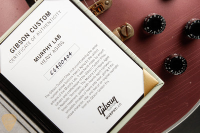 Gibson Custom Shop PSL Murphy Lab Les Paul Custom Heavy Aged Heather Mist Poly Electric Guitar