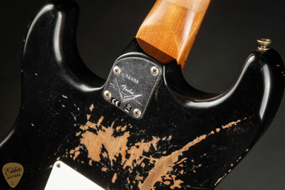 Fender Custom Shop Eddie's Guitars Exclusive Dealer Select Roasted 1963 Stratocaster Heavy Relic - Black