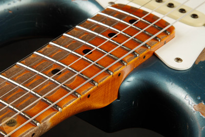 2024 - Fender Custom Shop Limited Edition Red Hot Stratocaster Super Heavy Relic - Super Faded Aged Lake Placid Blue