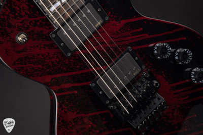 ESP USA Eclipse Electric Guitar in Blood Splatter