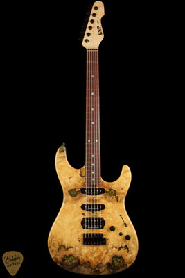 2024 - ESP Snapper CTM - Buckeye Burl Natural - Eddie's Guitars