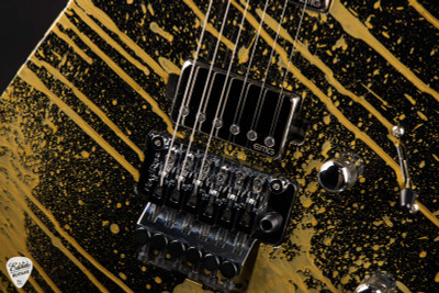 ESP USA M-II FR Electric Guitar in Gold Splatter