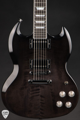 Paul Reed Smith Eddie’s Guitars Wood Library Special Semi-Hollow Figured Maple Neck Electric Guitar in Blood Orange Smokeburst