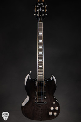 Paul Reed Smith Eddie’s Guitars Wood Library Special Semi-Hollow Figured Maple Neck Electric Guitar in Blood Orange Smokeburst