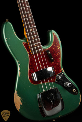 Fender Custom Shop 1962 Relic Jazz Bass - Aged Sherwood Green Metallic