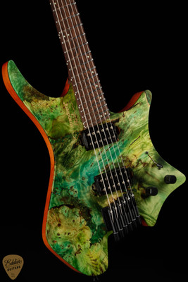 Strandberg Boden J Artisan 6 Wenge - Buckeye Emerald Green with Gold Resin Fill (SOLD)