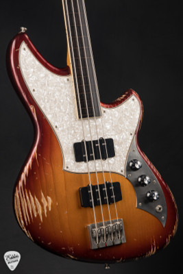 Novo Ivorus Bass Fretless - Mayan Burst