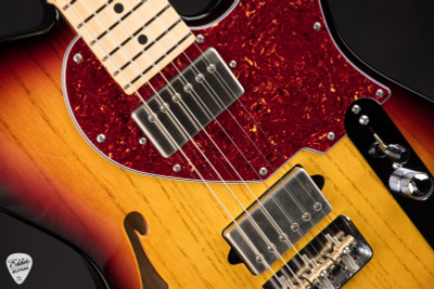 Paul Reed Smith Eddie’s Guitars Wood Library Special Semi-Hollow Figured Maple Neck Electric Guitar in Blood Orange Smokeburst