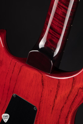 PRS Eddie's Guitars Wood Library Custom 24 Fire Red Smokeburst Electric Guitar