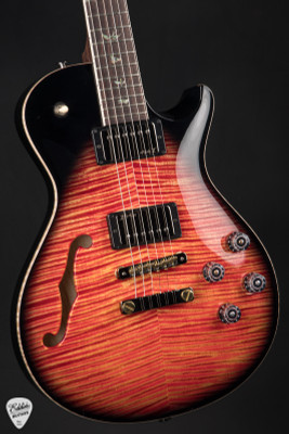 PRS Eddie's Guitars Wood Library McCarty 594 Singlecut Blood Orange Smokeburst Electric Guitar