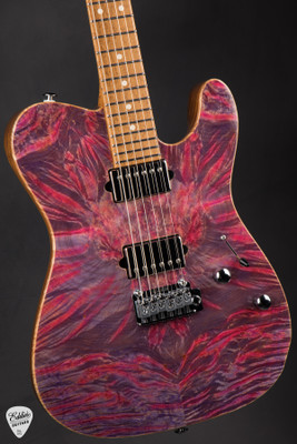 Suhr Roasted Modern T Waterfall Burl Maple - Pink Algae #86119