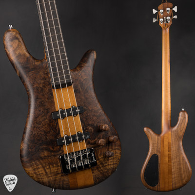 Spector NS-2 4 String Neck Thru Fretless - Walnut Burl & Black Walnut bass guitar