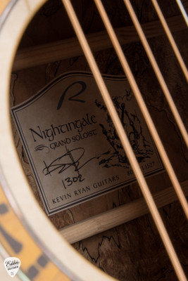 Kevin Ryan Mojave Series Nightingale Grand Soloist  Acoustic Guitar with Engelmann Spruce & Spalted Maple