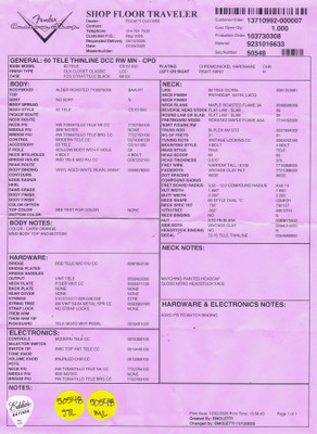 Fender Custom Shop 1960 Telecaster Thinline - Capri Orange #R143522