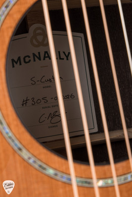 McNally Model S Acoustic Guitar with Redwood & Ancient Bog Oak