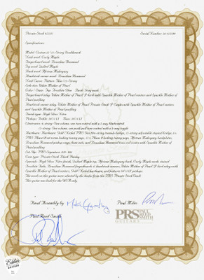 PRS Private Stock #12141 Brazilian Custom 22/12 String Double Neck - Frostbite Glow #415199