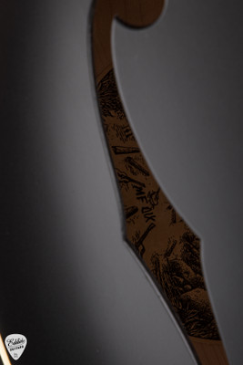 Collings MF Deluxe Mandolin Black Top with Adirondack Spruce & Flamed Maple