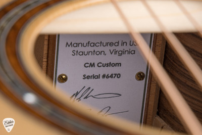 Huss & Dalton CM Custom Acoustic Guitar with Bearclaw Sitka Spruce & Zebrawood