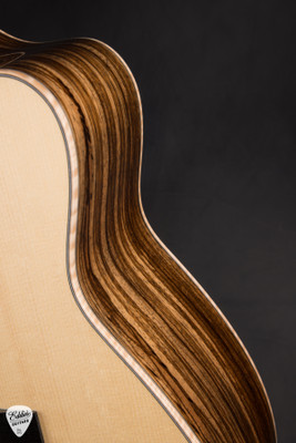 Huss & Dalton CM Custom Acoustic Guitar with Bearclaw Sitka Spruce & Zebrawood