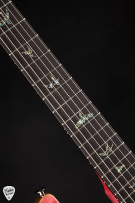 PRS Eddie's Guitars Wood Library Special Semi Hollow Quilt/Stained Maple Neck - Bonnie Pink electric guitar
