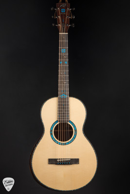 Kevin Ryan Arts & Crafts Abbey Grand Parlor Acoustic Guitar in Azure with Engelmann Spruce & Cocobolo