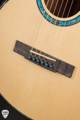 Kevin Ryan Arts & Crafts Abbey Grand Parlor Acoustic Guitar in Azure with Engelmann Spruce & Cocobolo