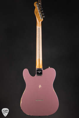 Fender Custom Shop 1956 Esquire Relic Super Faded Burgundy Mist Metallic Electric Guitar