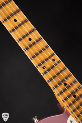 Fender Custom Shop 1956 Esquire Relic Super Faded Burgundy Mist Metallic Electric Guitar