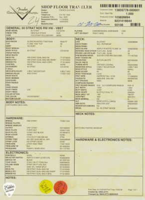 Fender Custom Shop Floor Traveler