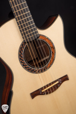 Judson Riviere Orchestra Model Acoustic Guitar with Italian Spruce & Cocobolo