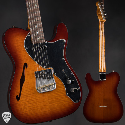 Fender Custom Shop 1960 Telecaster Thinline NOS Violin Burst Electric Guitar