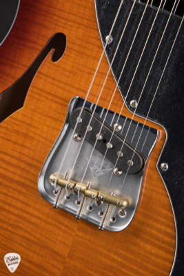 Fender Custom Shop 1960 Telecaster Thinline NOS Violin Burst Electric Guitar