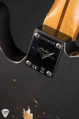 Fender Custom Shop Limited Edition 1956 Esquire Relic Super Aged Charcoal Frost Metallic Electric Guitar