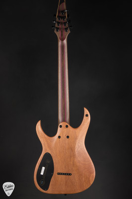 Mayones Duvell Elite 7 Baritone Transparent Jeans Blue Satin Electric Guitar