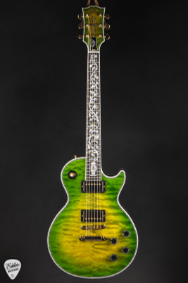 Gibson Custom Shop PSL Les Paul Ultima "Tree of Life" Iguana Burst electric guitar