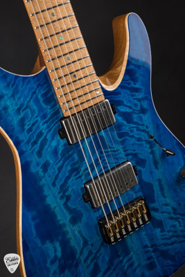 Mayones Duvell Elite 7 Baritone - Infinite Blue Gloss/NAMM Instrument #AQ2510656