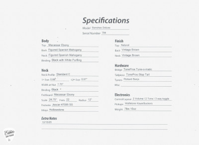 Kauer Banshee Deluxe Macassar Ebony Figured Spanish Mahogany electric guitar