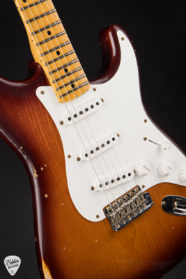 Fender Custom Shop Limited Run 2025 1958 C/R Stratocaster Relic Aged Violin Burst electric guitar