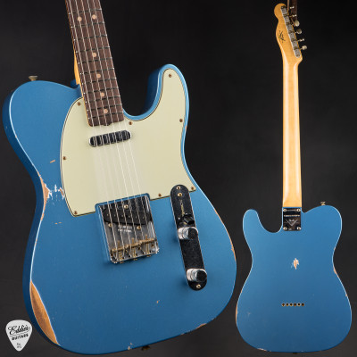 Fender Custom Shop Limted Edition 1963 Telecaster Relic Aged Lake Placid Blue/NAMM Event Instrument #136 electric guitar
