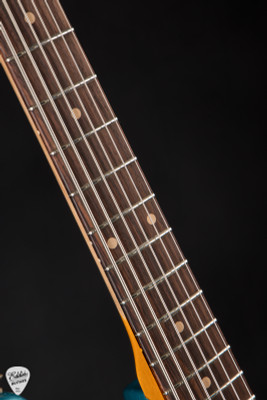 Fender Custom Shop 1962 Bass VI Super Heavy RelicSuper Faded Ocean Turquoise Electric Guitar