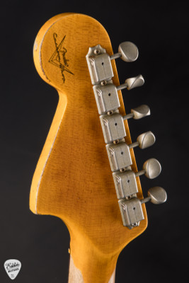 Fender Custom Shop 1962 Bass VI Super Heavy RelicSuper Faded Ocean Turquoise Electric Guitar