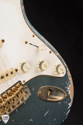 Fender Custom Shop Master Built 1965 Stratocaster Ultra Relic Heavy Aged Lake Placid Blue Electric Guitar