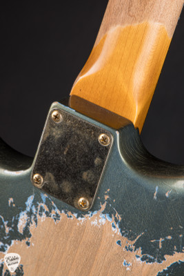 Fender Custom Shop Master Built 1965 Stratocaster Ultra Relic Heavy Aged Lake Placid Blue Electric Guitar