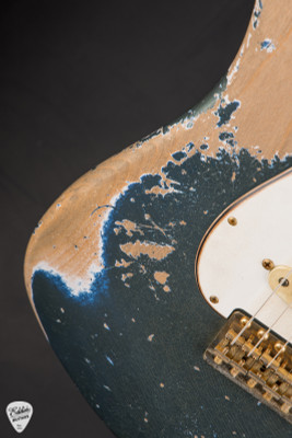 Fender Custom Shop Master Built 1965 Stratocaster Ultra Relic Heavy Aged Lake Placid Blue Electric Guitar