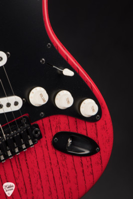 Tom Anderson Icon Classic Ferrari Red with Black Dog Hair electric guitar