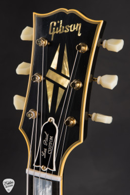Gibson Custom Shop 1954 Les Paul Custom Staple Pickup Reissue VOS Electric Guitar in Ebony