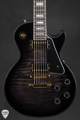 Gibson Custom Shop M2M Les Paul Custom Figured Electric Guitar in Charcoal Widow