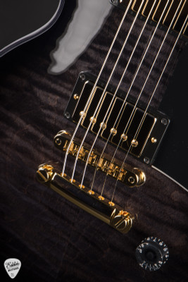 Gibson Custom Shop M2M Les Paul Custom Figured Electric Guitar in Charcoal Widow