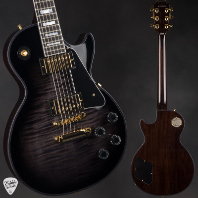Gibson Custom Shop M2M Les Paul Custom Figured Charcoal Widow electric guitar